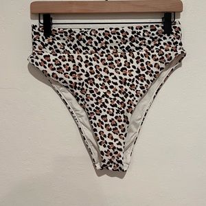 Aerie leopard print swim bottom